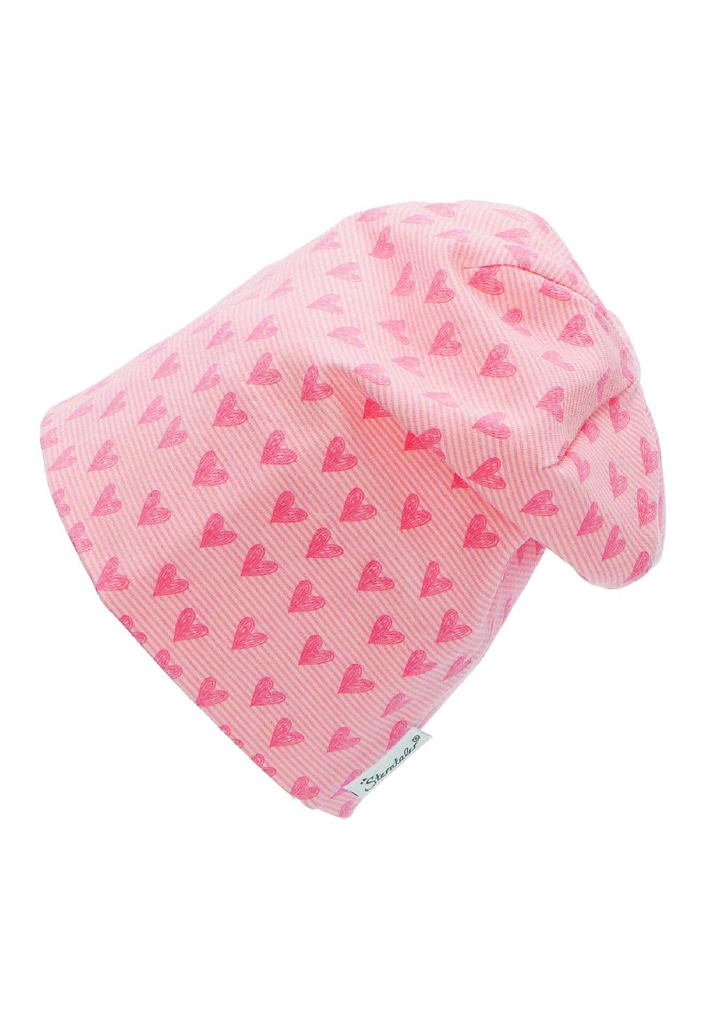 babymarkt Slouch-Beanie Herzen rosa