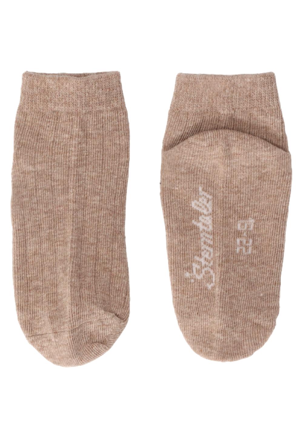 babymarkt Kurz-Socken 3er-Pack Rippe braun melange Günstig kaufen
