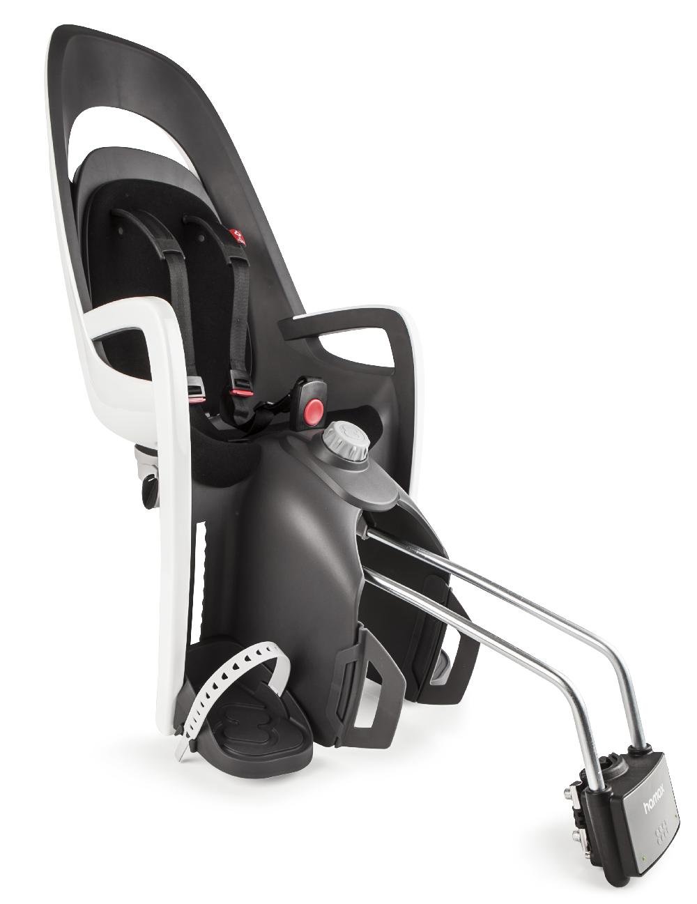 babymarkt Fahrradsitz Caress Grau/Weiß/Schwarz mit Rahmenhalterung Zeitlich begrenztes Angebot