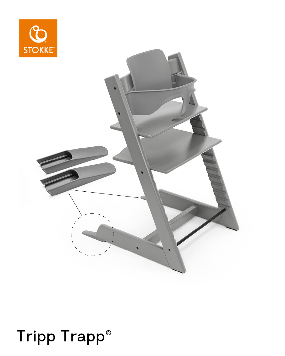 babymarkt Mega Tripp Trapp Set Hochstuhl Buche Storm Grey inkl. Newborn Set Grey und Baby Set V2 Storm Grey Top Angebot