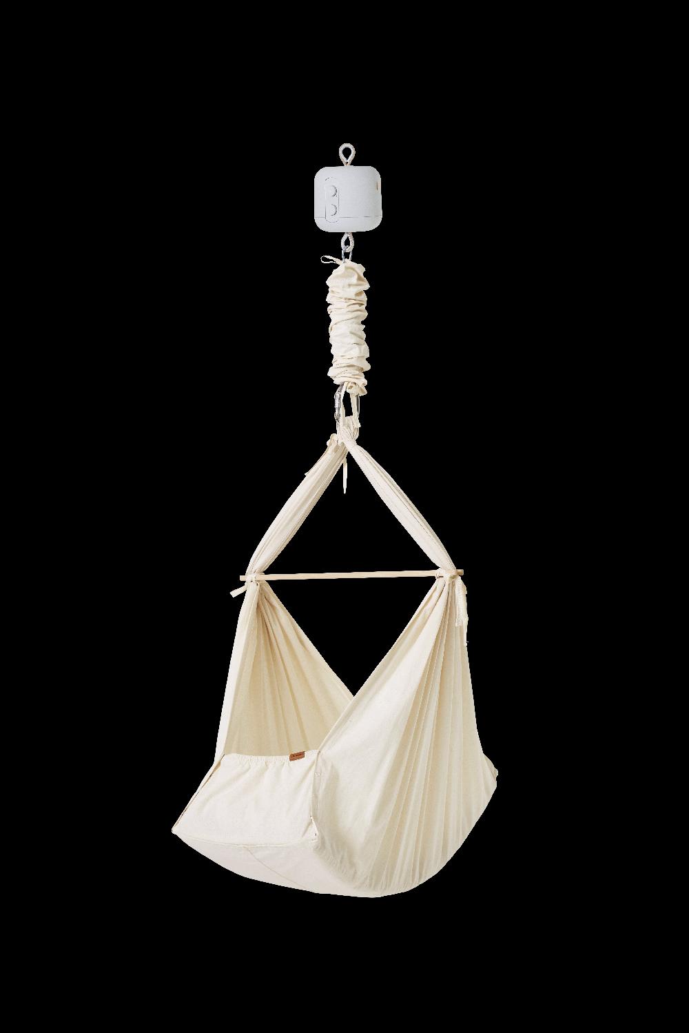 babymarkt -Set mit Ständer Federwiege Basic & Motor LeeLo01 beige/grau Zeitlich begrenztes Angebot