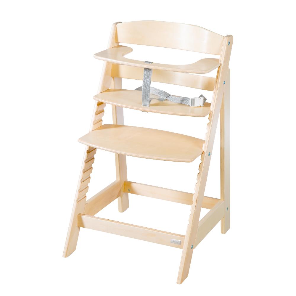babymarkt Treppenhochstuhl Born Up natur Set 2 in 1 inkl. Aufsatz Greyish gesteppt Riesige Rabatte