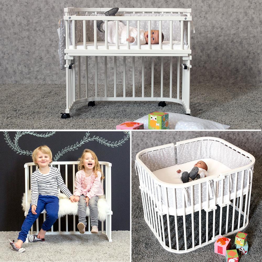 babymarkt Beistellbett Boxspring XXL weiß Kostenloser Versand international