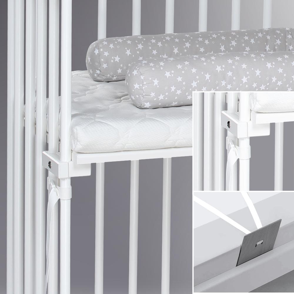 babymarkt Beistellbett Boxspring XXL weiß Kostenloser Versand international