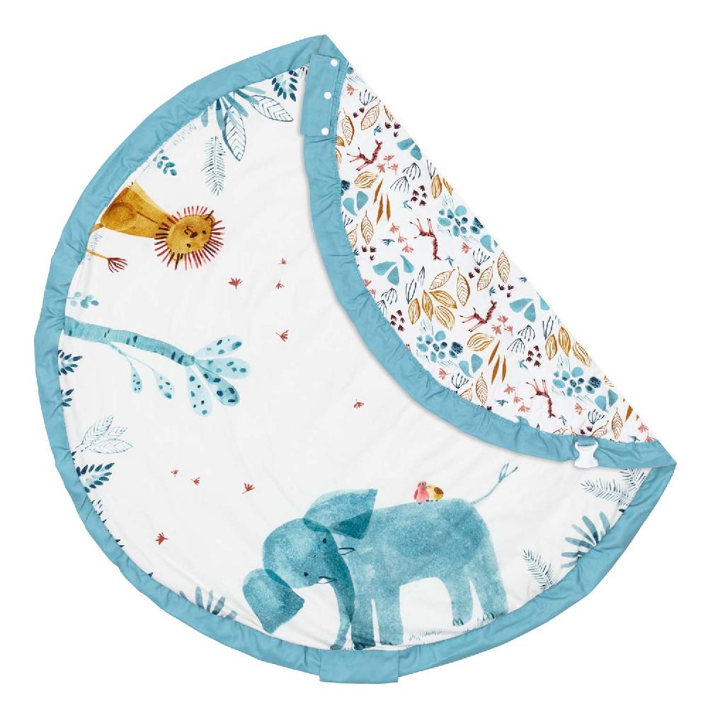 babymarkt play&go 2-in-1-Aufbewahrungstasche und Spielmatte Moulin Roty baobab blue ⌀120 cm Rabatte dieses Monats