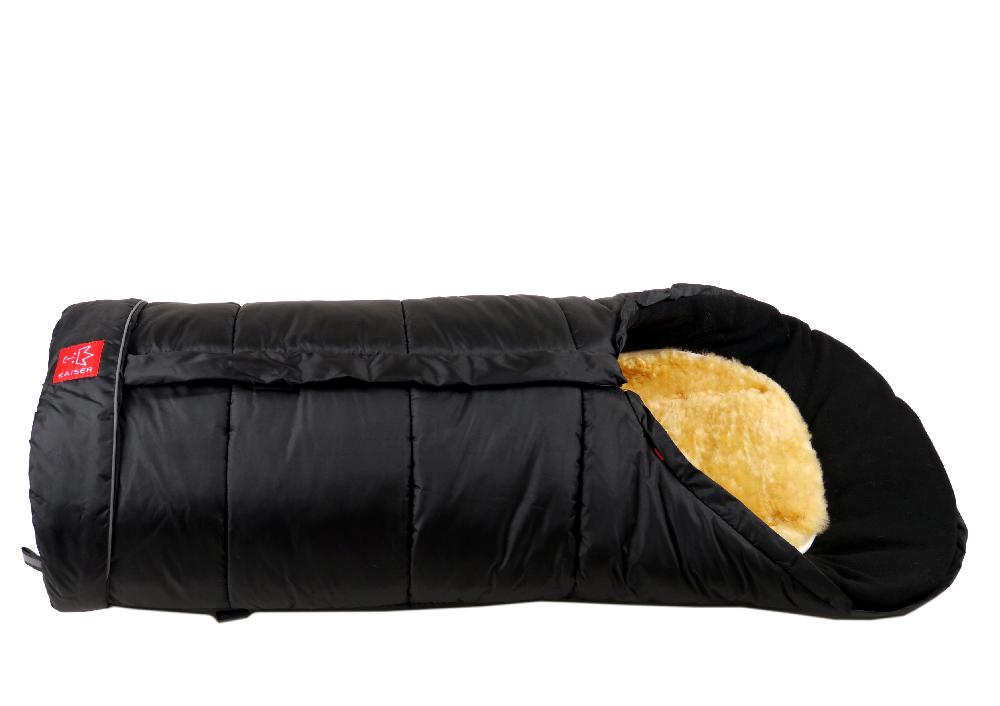 babymarkt Fußsack SHEEPY mit Lammfelleinlage schwarz Schlussverkauf