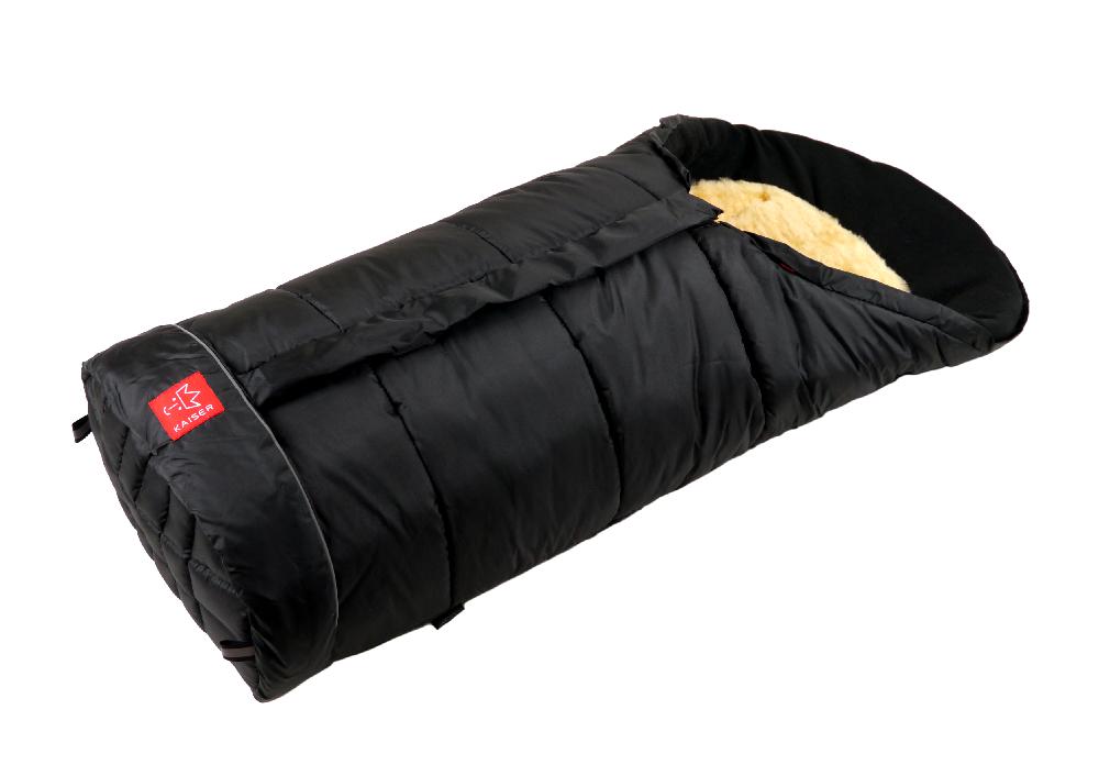 babymarkt Fußsack SHEEPY mit Lammfelleinlage schwarz Schlussverkauf