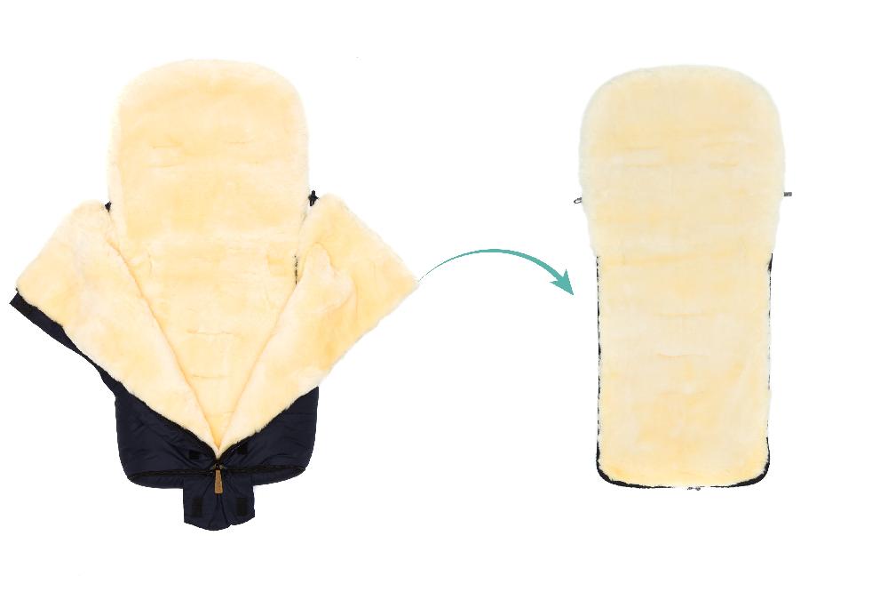 babymarkt Winterfußsack Jarvis Lammfell schwarz Sonderangebot