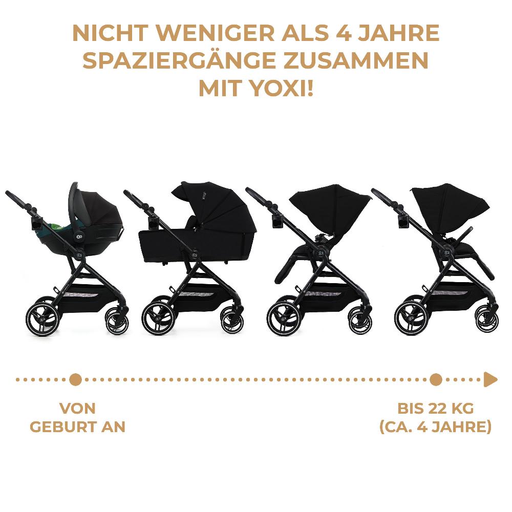babymarkt Kinderwagen YOXI 2in1 pure black Online Outlet