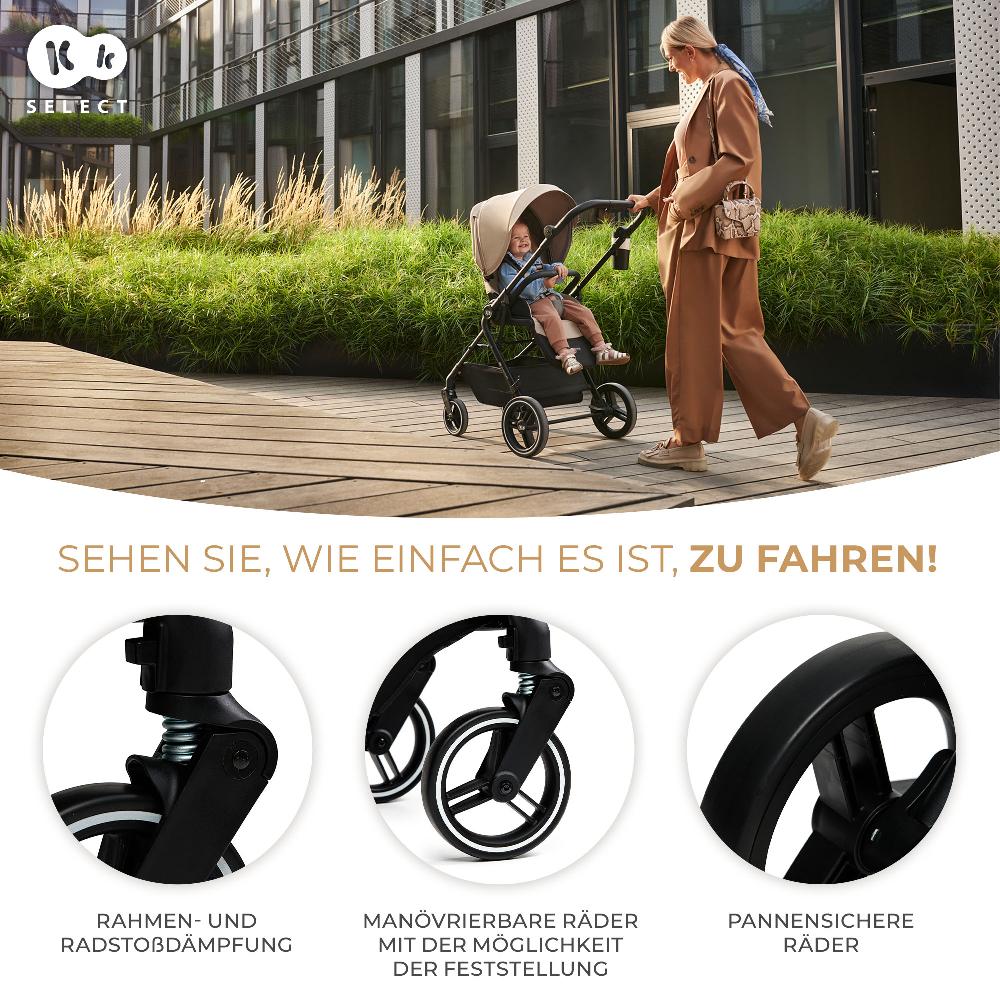babymarkt Kinderwagen YOXI 2in1 pure black Online Outlet