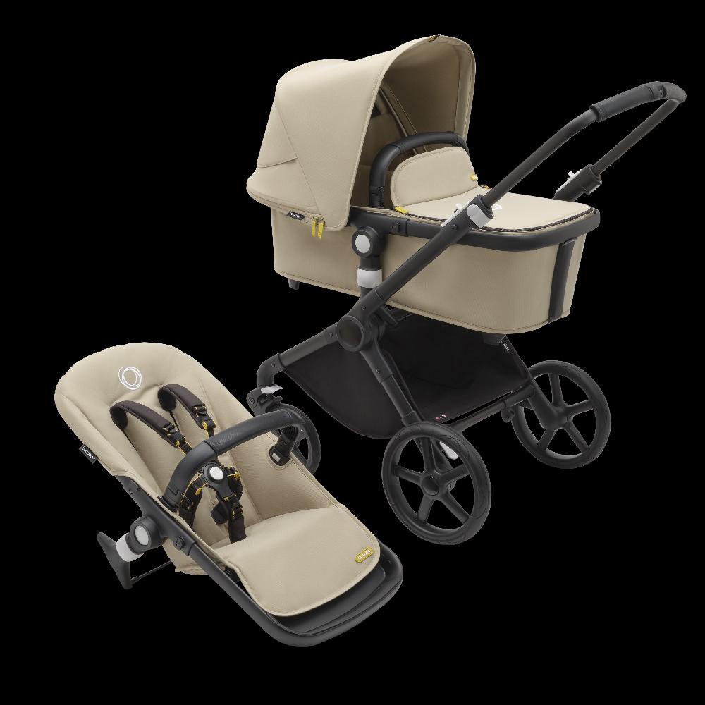 babymarkt 3in1 Kinderwagen Set Fox Cub Desert Beige inklusive MAXI COSI Babyschale Pebble 360 Essential Black Saisonale Angebote