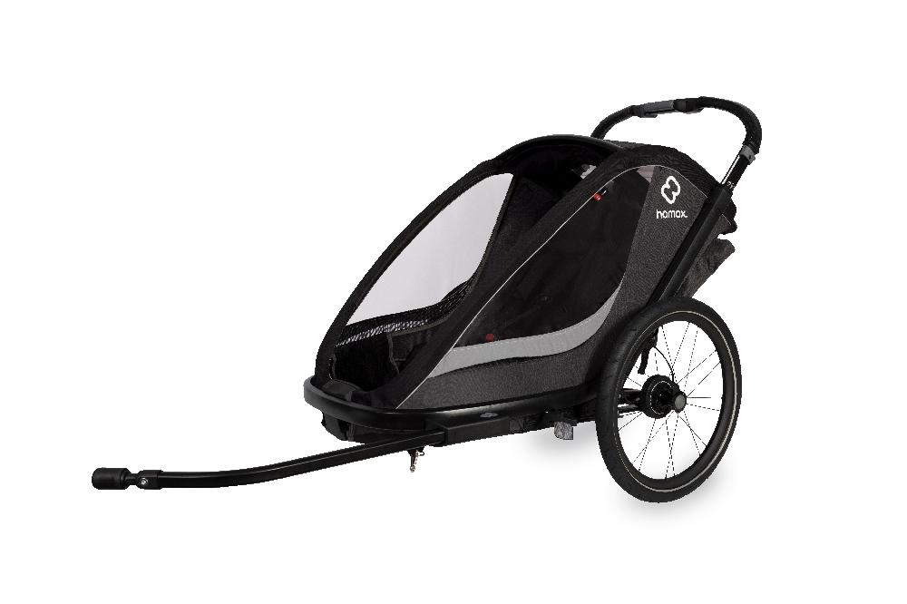 babymarkt Kinderfahrradanhänger Cocoon ONE Einsitzer grey/black inkl. Babysitz für Outback/Avenida und Traveller Riesige Ersparnisse