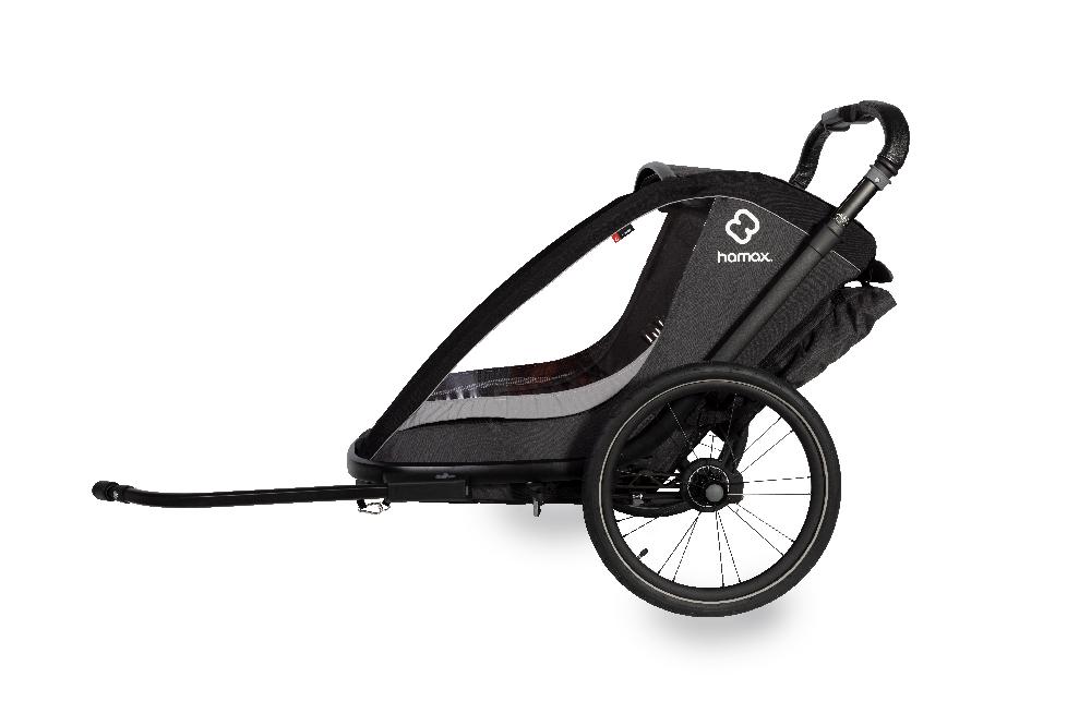 babymarkt Kinderfahrradanhänger Cocoon ONE Einsitzer grey/black inkl. Babysitz für Outback/Avenida und Traveller Riesige Ersparnisse
