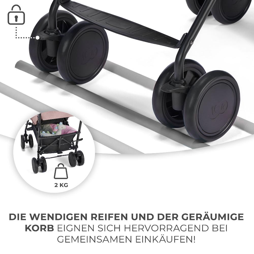 babymarkt Buggy SIESTA Rosa Kostenlose Rückgabe