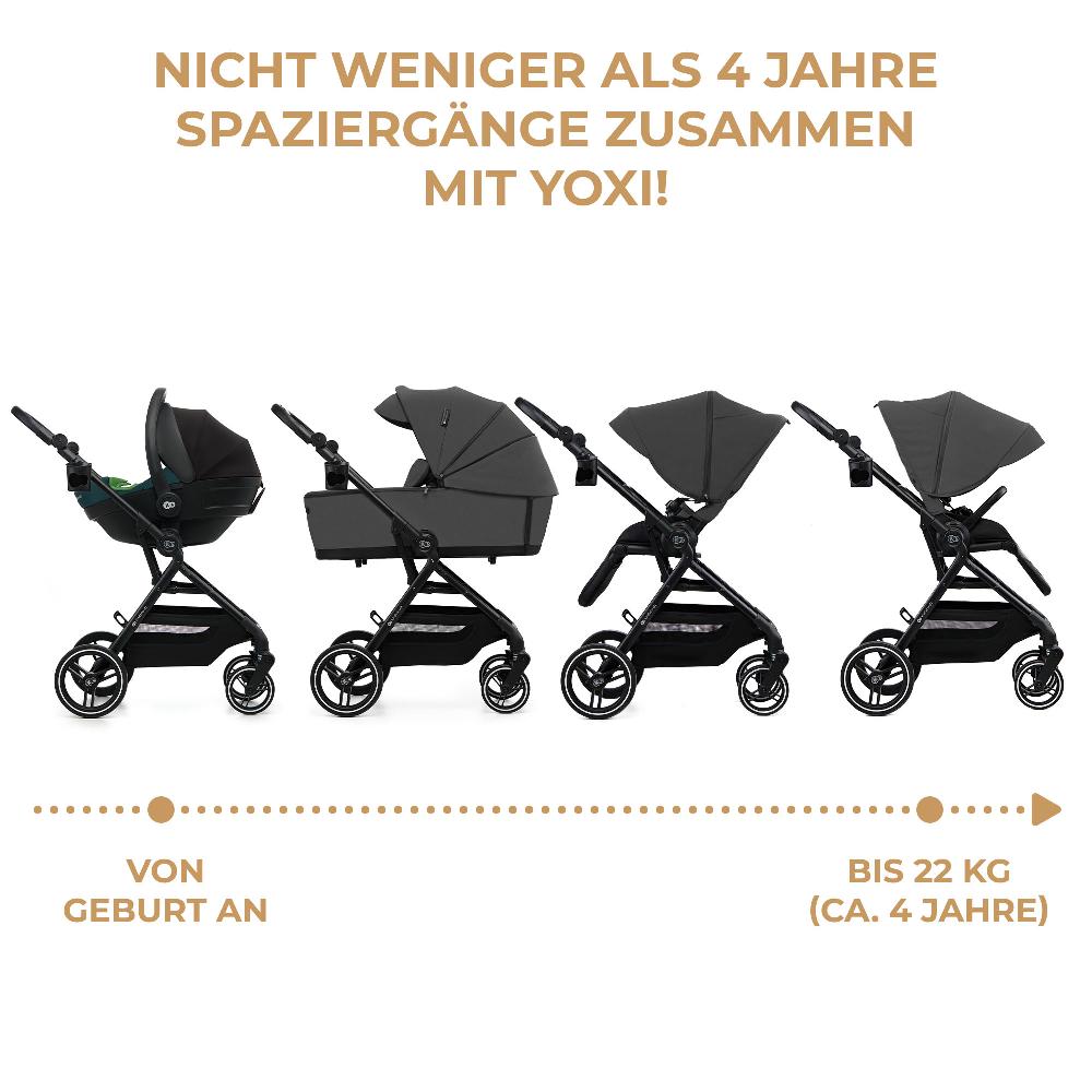 babymarkt Kinderwagen YOXI 2in1 Moonlight Grey Begrenzte Freigabe