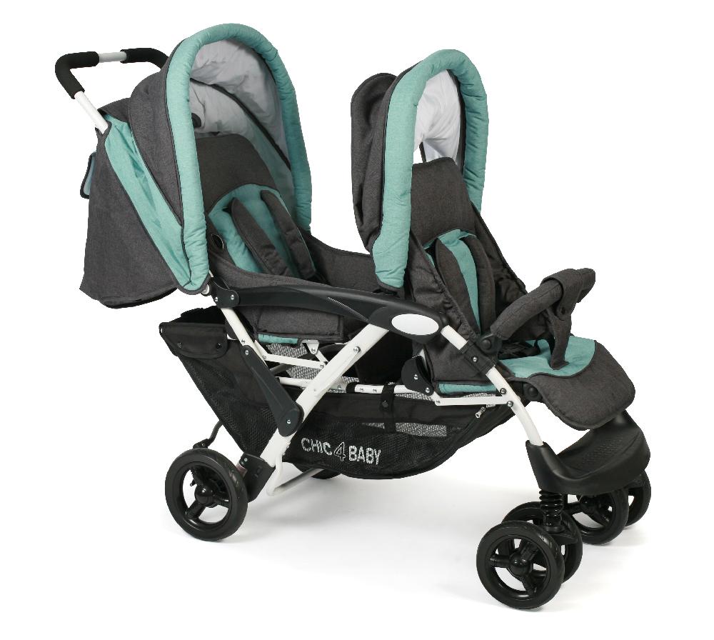 babymarkt Geschwisterwagen DUO Melange mint JETZT KAUFEN