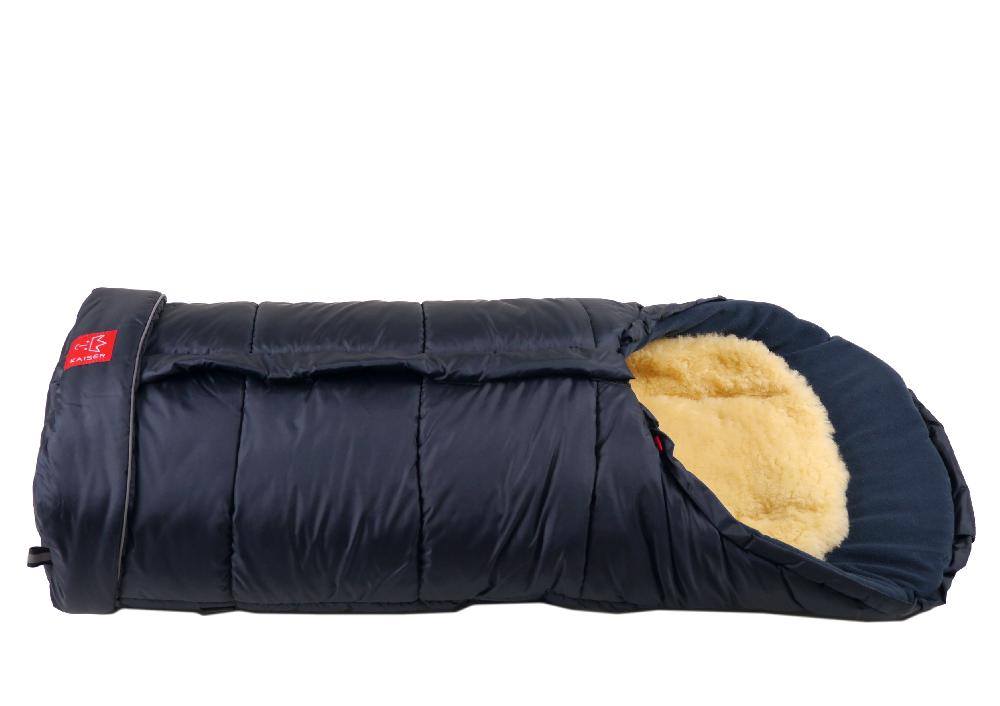 babymarkt Fußsack SHEEPY mit Lammfelleinlage marine Sonderangebot der Fabrik