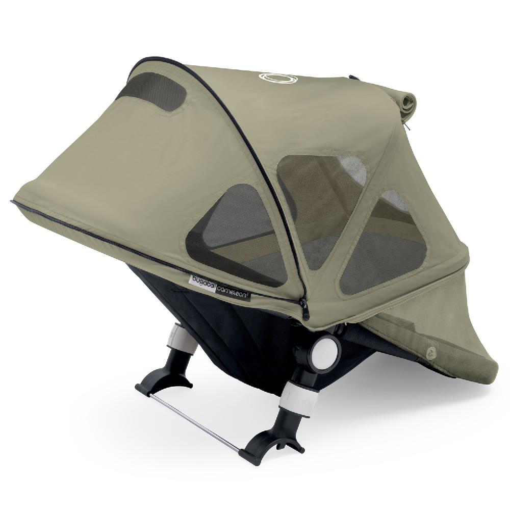 babymarkt Sonnendach mit Lüftungsfenstern Breezy Donkey Dark Khaki Fabrikladen