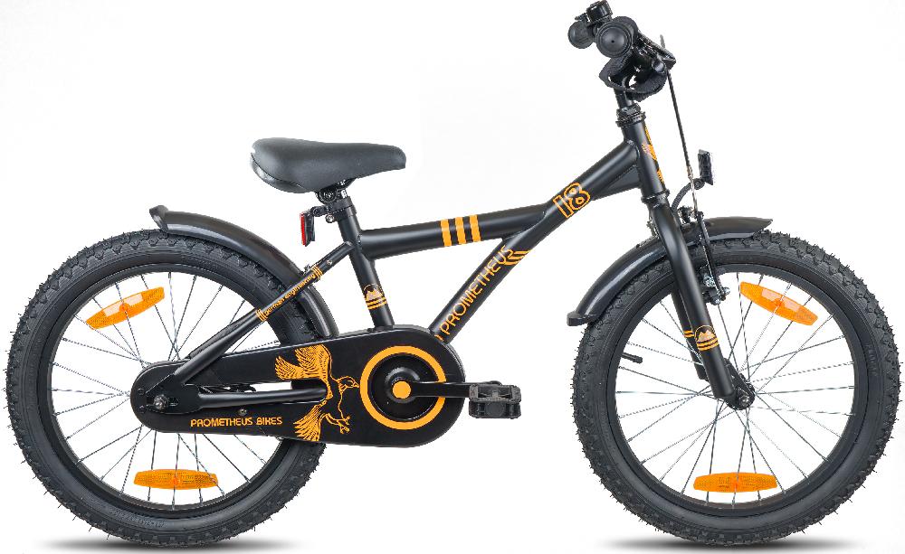 babymarkt Kinderfahrrad 18" schwarz matt-orange Schlussverkauf