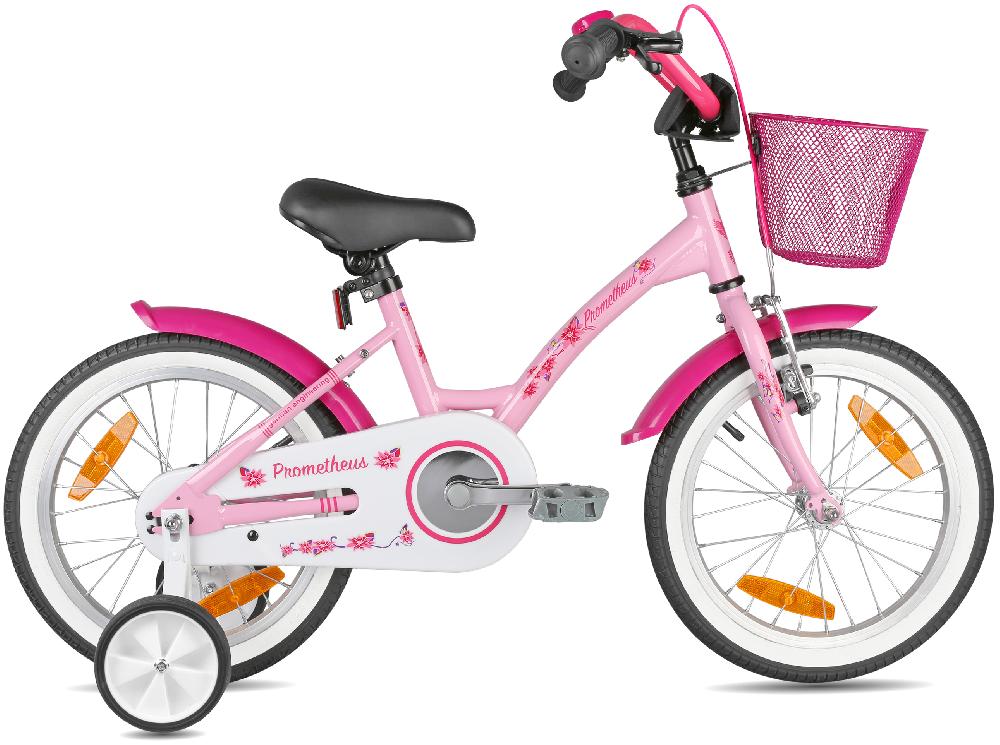 babymarkt Kinderfahrrad 16" mit Stützräder rosa-weiß Sonderangebot