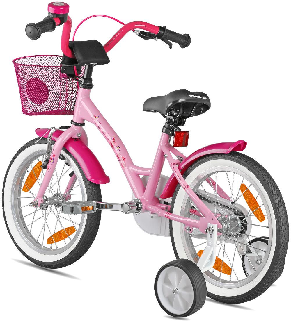 babymarkt Kinderfahrrad 16" mit Stützräder rosa-weiß Sonderangebot