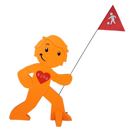 babymarkt Streetbuddy Warnfigur für mehr Kindersicherheit - orange Flash Sale