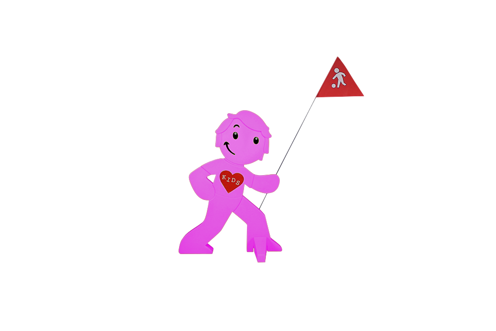 babymarkt Streetbuddy Warnfigur für mehr Kindersicherheit - magenta Exklusivangebot