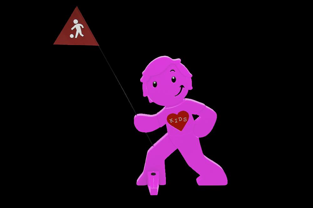 babymarkt Streetbuddy Warnfigur für mehr Kindersicherheit - magenta Exklusivangebot