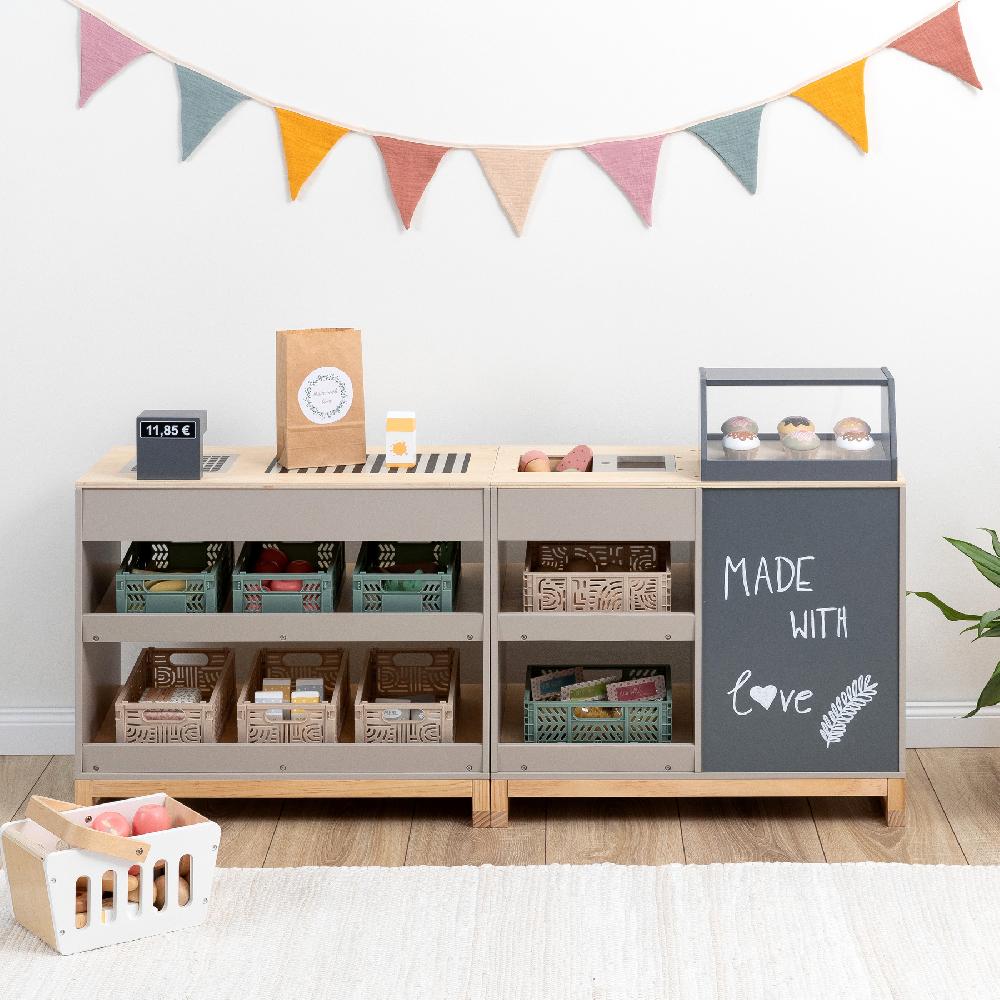 babymarkt Kaufladen Bollea warmgrau/natur Cyber Monday