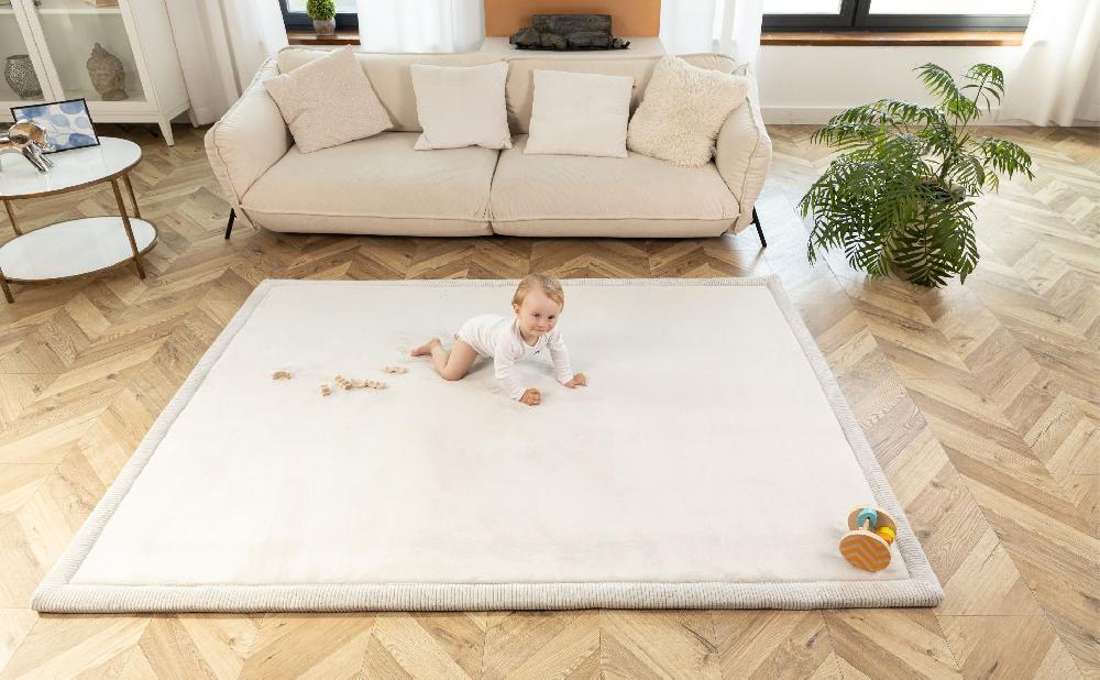 babymarkt Samtmatte-Spielmatte für Baby 200 x 150 cm Grau Zeitlich begrenztes Angebot