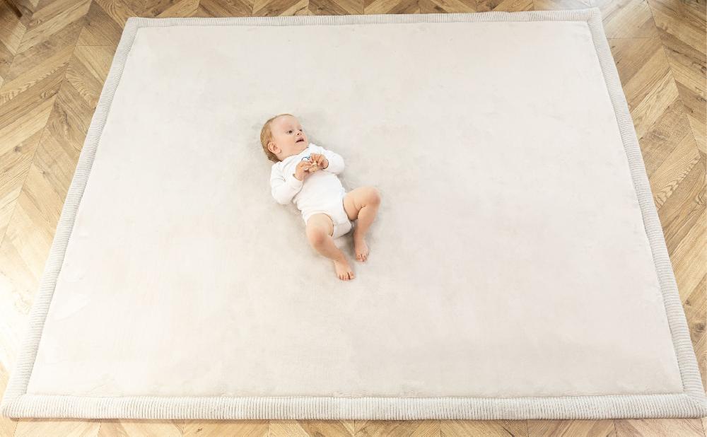 babymarkt Samtmatte-Spielmatte für Baby 200 x 150 cm Grau Zeitlich begrenztes Angebot