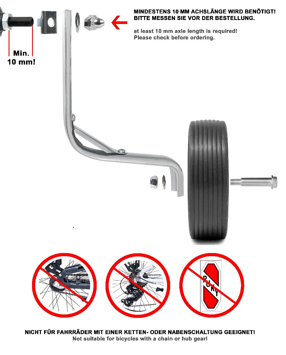babymarkt Sützräder Universell für 12" bis 18" schwarz Tägliche Deals