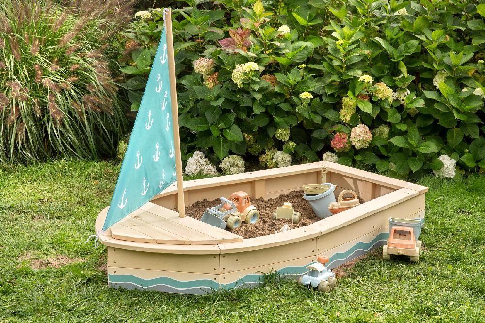 babymarkt Sandkasten "Anchor Lover" natur-petrolblau Begrenzte Freigabe