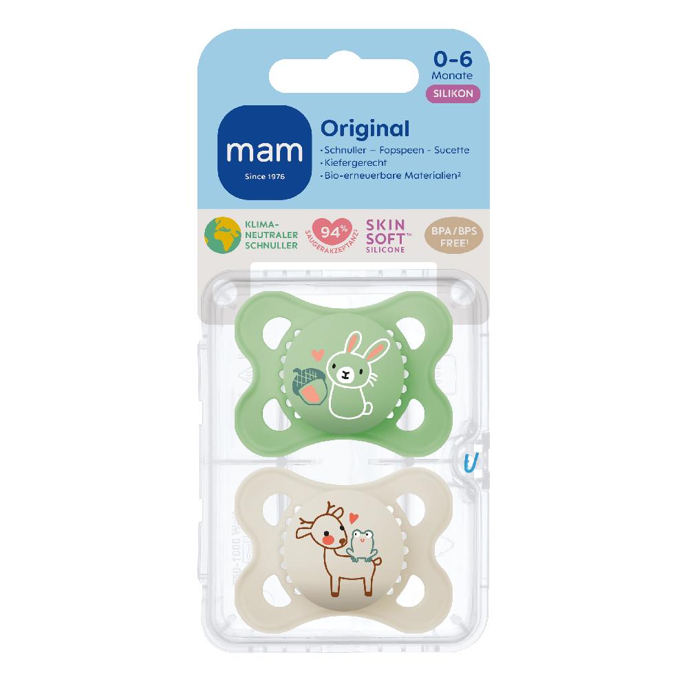 babymarkt Schnuller Original Silikon 2 Stk. Hase/Reh 0-6 Monate Angebote