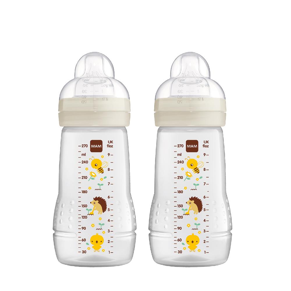 babymarkt Babyflasche Easy Active Größe 1 ab 0+M 270 ml Biene/ Igel im Doppelpack Limitierter Zeitrabatt