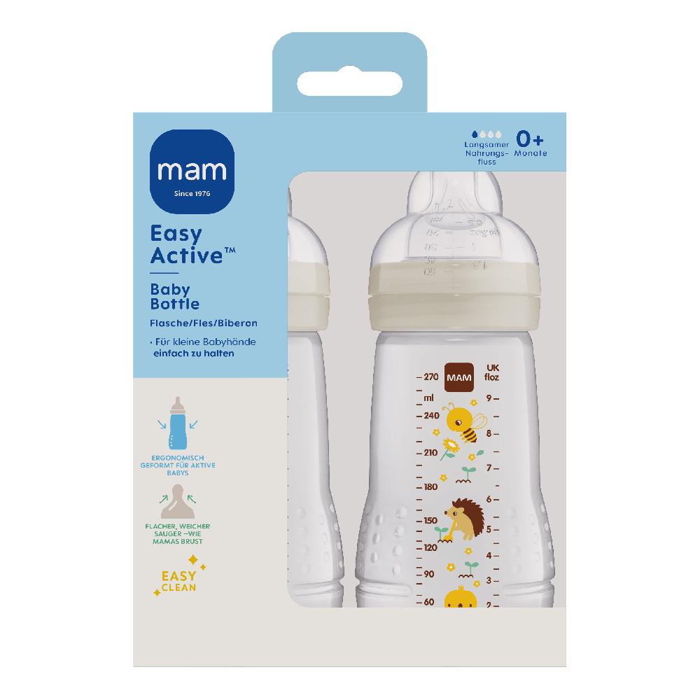 babymarkt Babyflasche Easy Active Größe 1 ab 0+M 270 ml Biene/ Igel im Doppelpack Limitierter Zeitrabatt