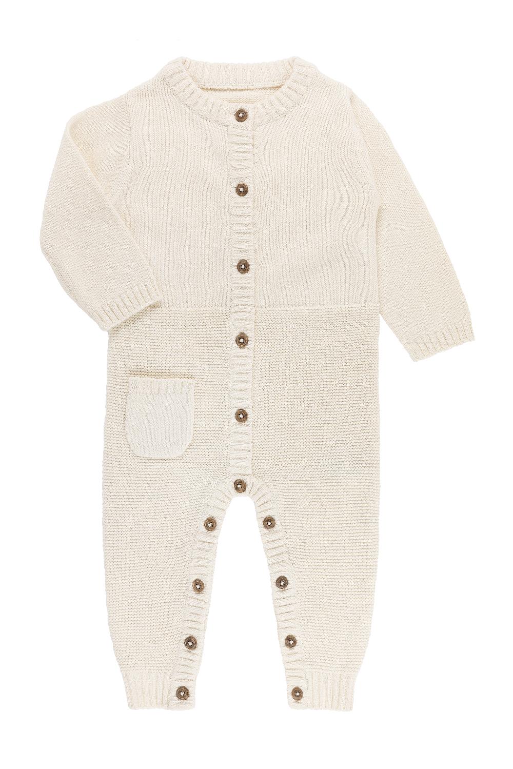 babymarkt Strickoverall strikka Grobstrick creme Fabrikladen