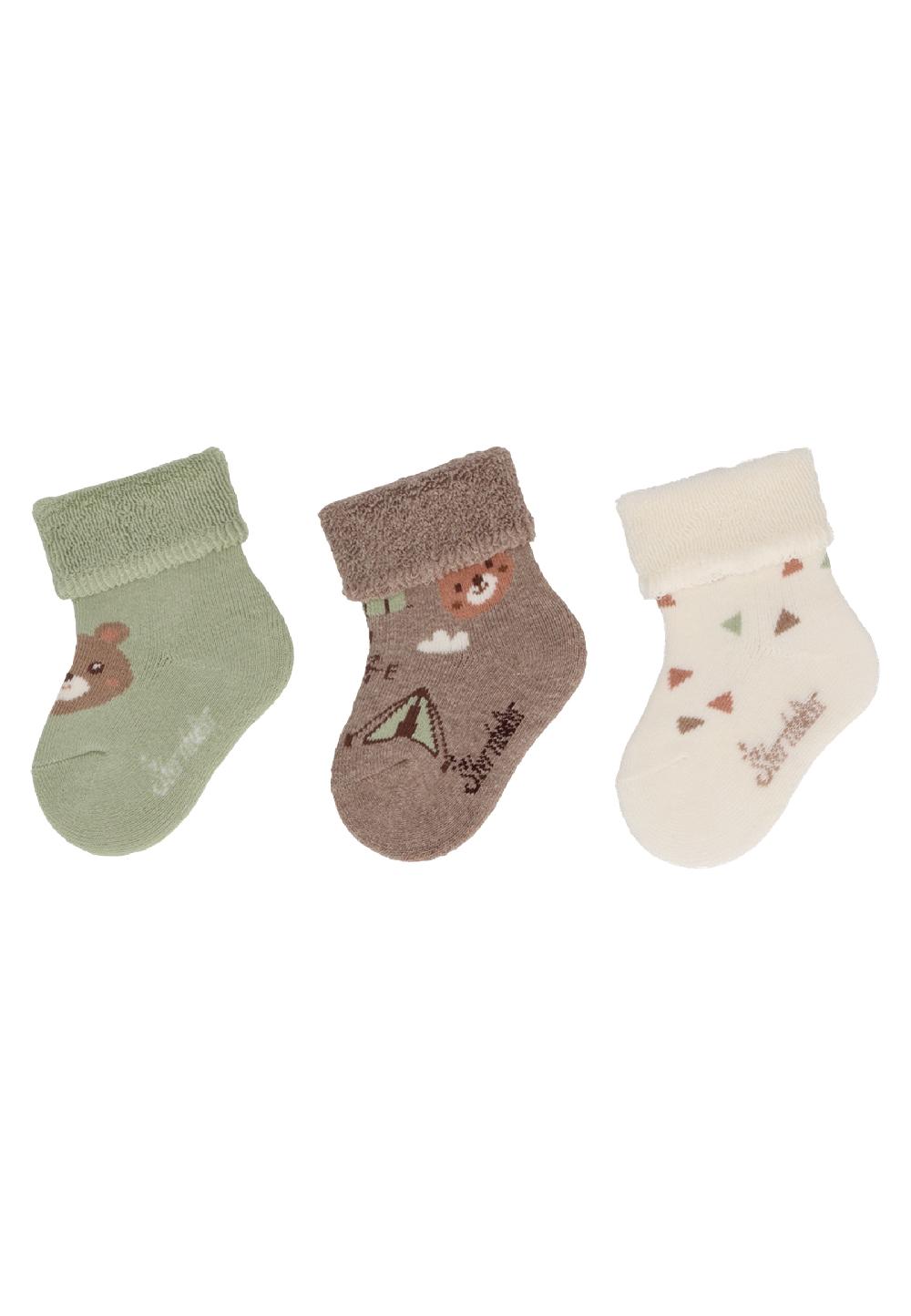 babymarkt Baby-Söckchen 3er-Pack Bär blassgrün Fabrik Onlineshop