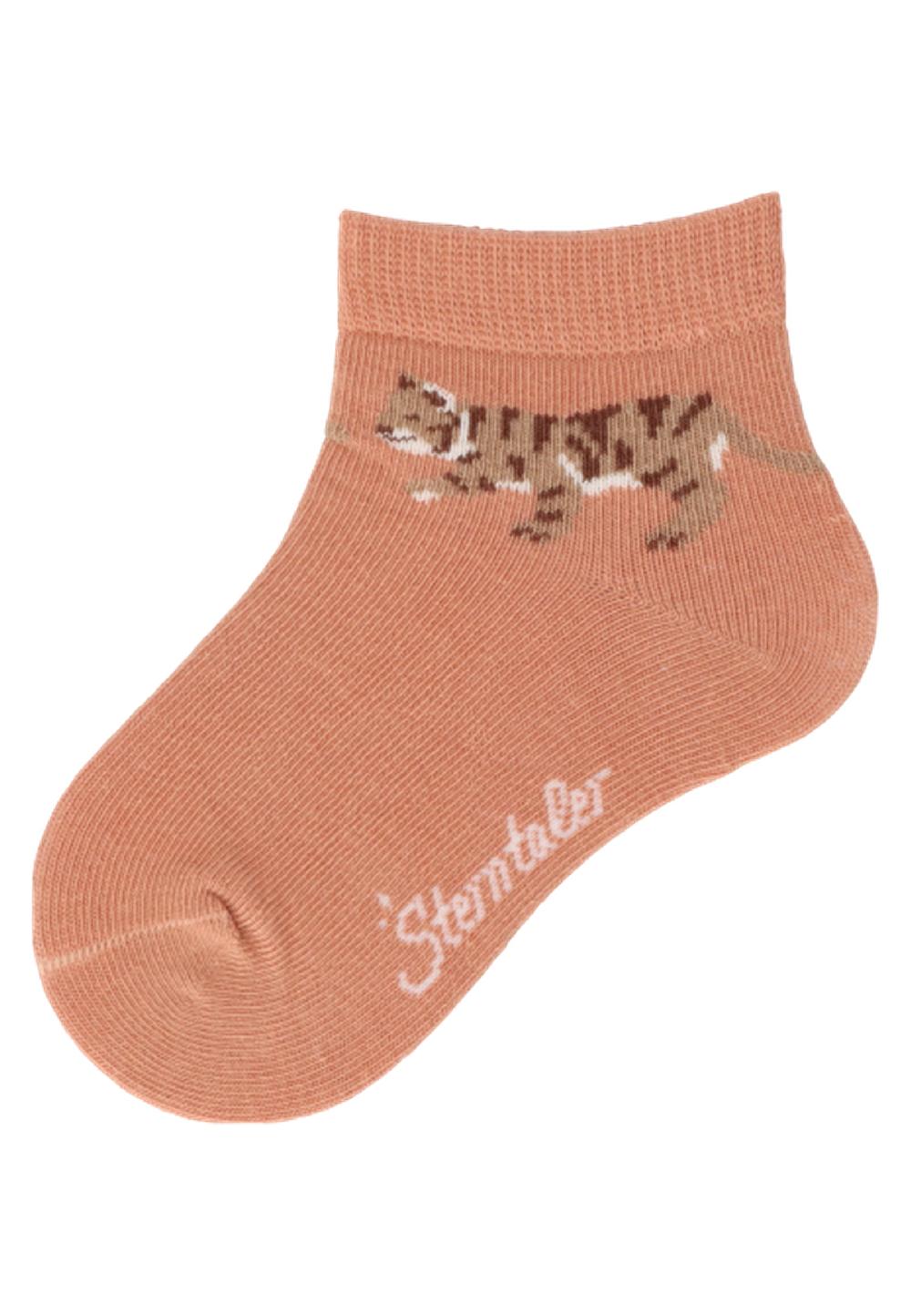 babymarkt Kurz-Socken 3er-Pack Tiere braun melange Großer Ausverkauf