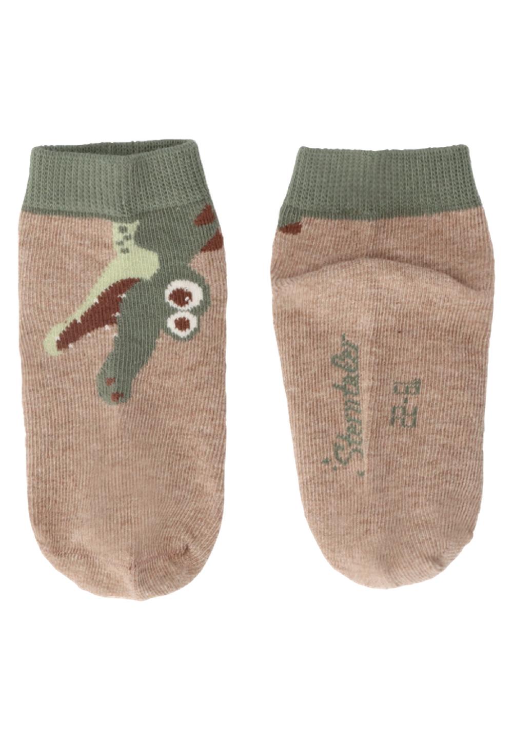 babymarkt Kurz-Socken 3er-Pack Tiere braun melange Großer Ausverkauf