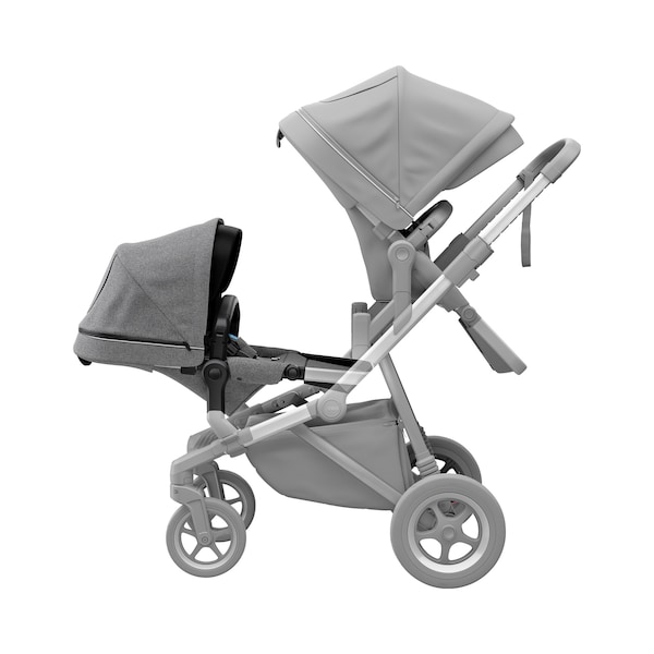 babywalz ThuleGeschwistersitz für Sleek grey melange Outlet