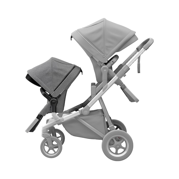 babywalz ThuleGeschwistersitz für Sleek grey melange Outlet