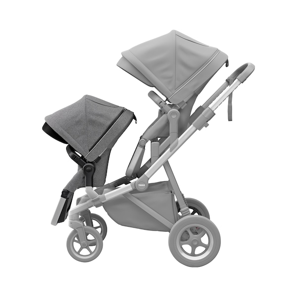 babywalz ThuleGeschwistersitz für Sleek grey melange Outlet