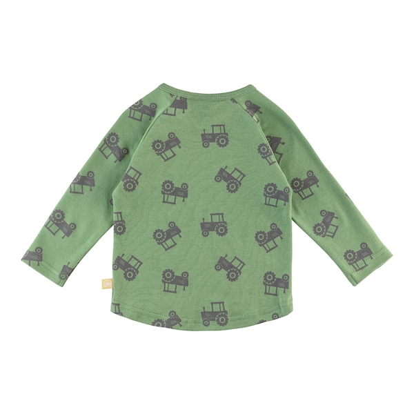 babywalz Bornino - Farm LifeRaglanshirt langarm Traktor grün/grau Weihnachtsangebot