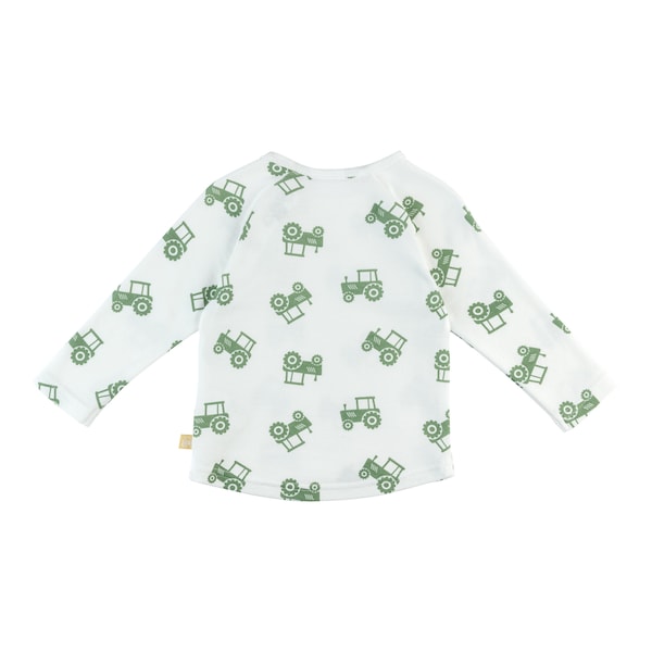 babywalz Bornino - Farm LifeRaglanshirt langarm Traktor offwhite/grün Muttertagsangebot