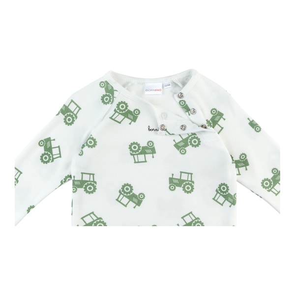 babywalz Bornino - Farm LifeRaglanshirt langarm Traktor offwhite/grün Muttertagsangebot