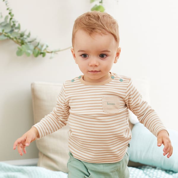 babywalz Bornino - Tiny HousesShirt langarm Ringel Valentinstagsangebot