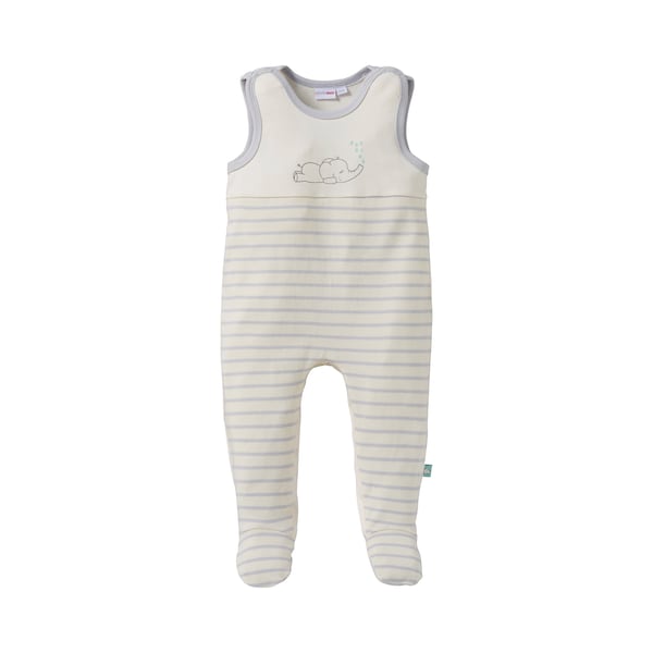 babywalz Bornino - BASICSStrampler-Set Elefant Blitzangebot