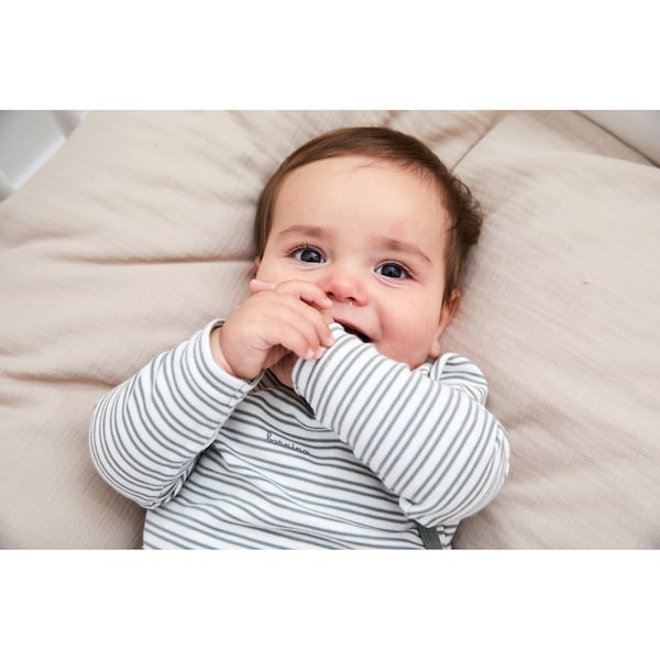 babywalz Bornino - Cute FoxWickelshirt langarm Ringel grün/offwhite Saisonale Angebote
