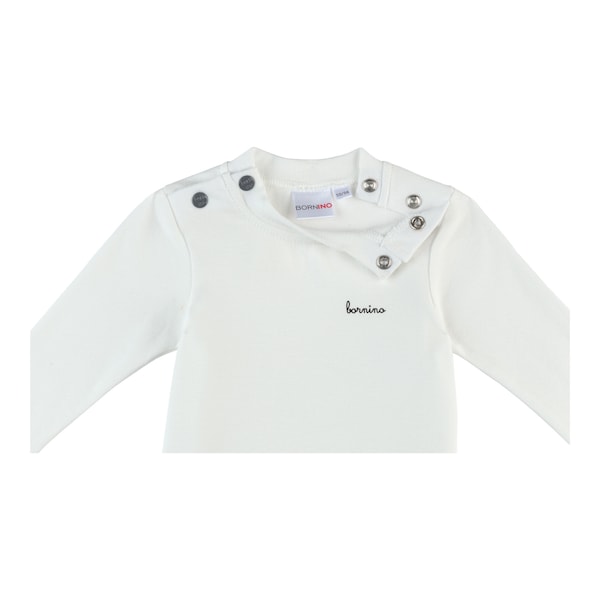 babywalz Bornino - Farm LifeStrampler-Set 2-tlg. mit Shirt Traktor grün/offwhite Räumungsverkauf